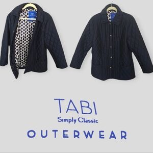 TABI Simply Classic Women's Navy Longsleeve Coat Jacket Size L